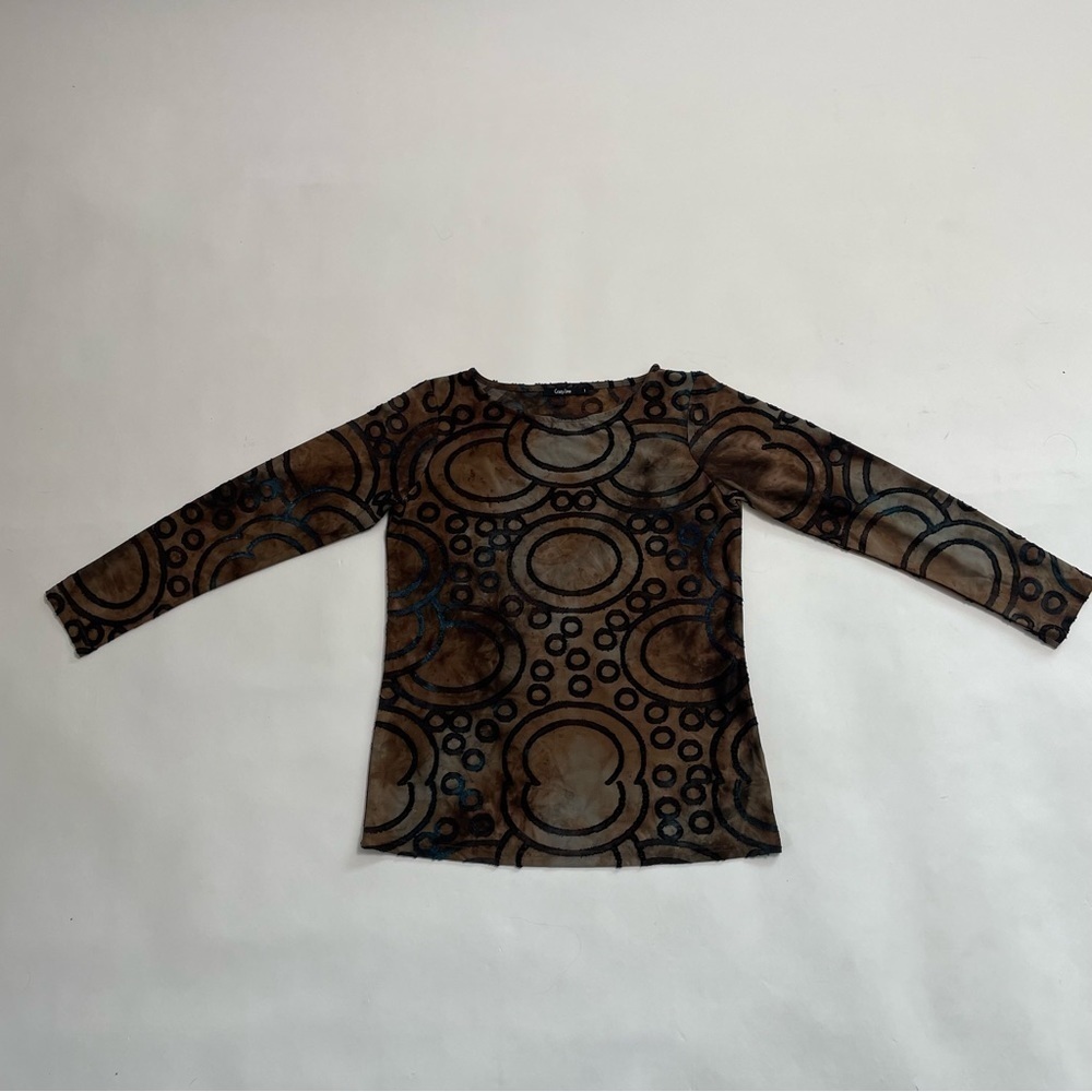 CRAZY LINE textured long sleeve